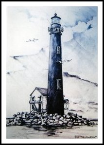 Dauphin Island Lighthouse Print, Mobile, Alabama
