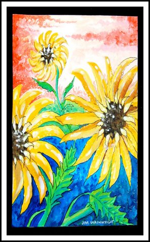 Caribbean Sunflower Print
