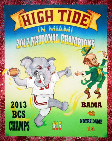 2012 National Champions Alabama Crimson Tide