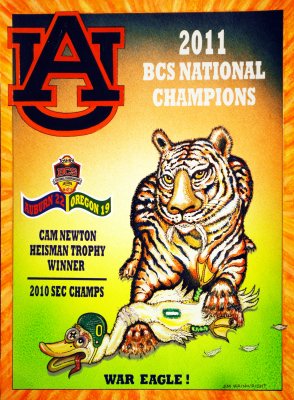 2011 BCS National Champions AU War Eagle